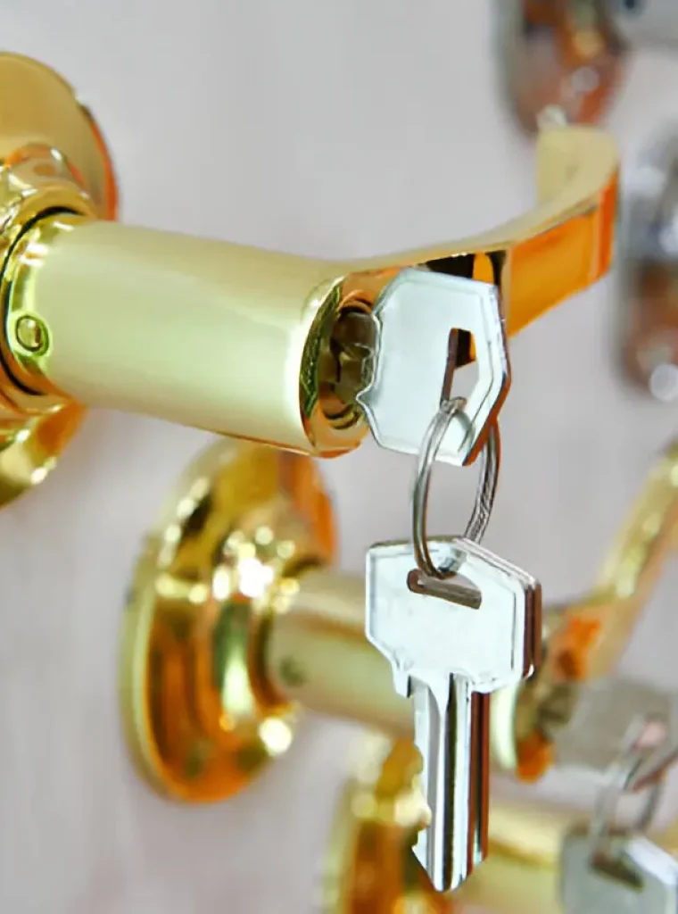 Residential Lock Rekeying by Local Expert Skilled locksmith in Clever rekeying front door lock for homeowner